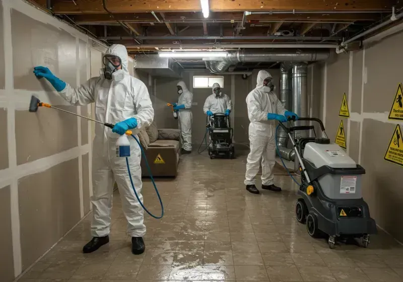 Basement Moisture Removal and Structural Drying process in Kiowa County, CO